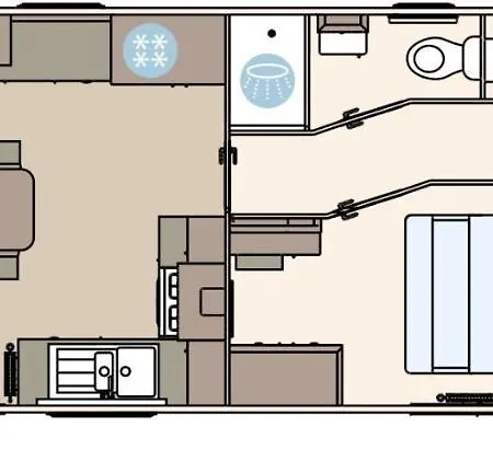 Lake District Prestige Caravan, 3 Bedrooms, Sleeps 8 On Haven Village de vacances *